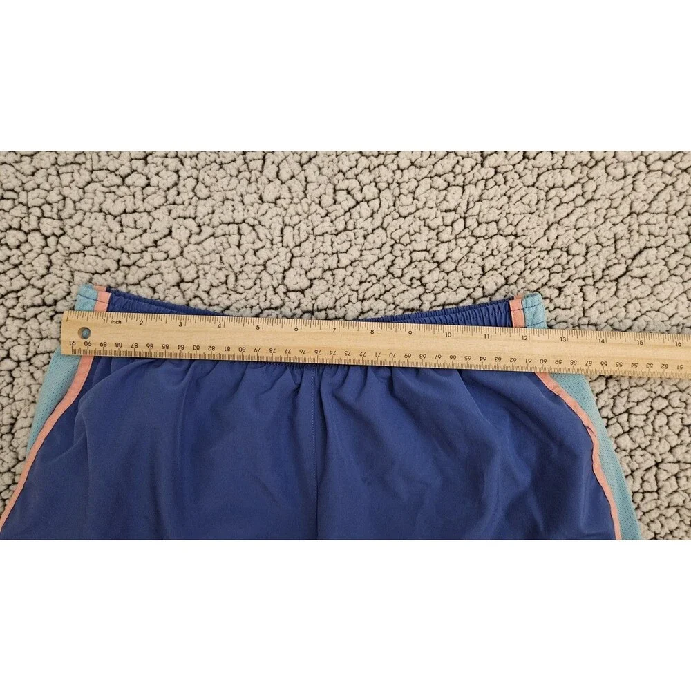 Nike Girls XL Blue Pink Dri-FIT Tempo Running Athletic Shorts Mesh Trim Built-In